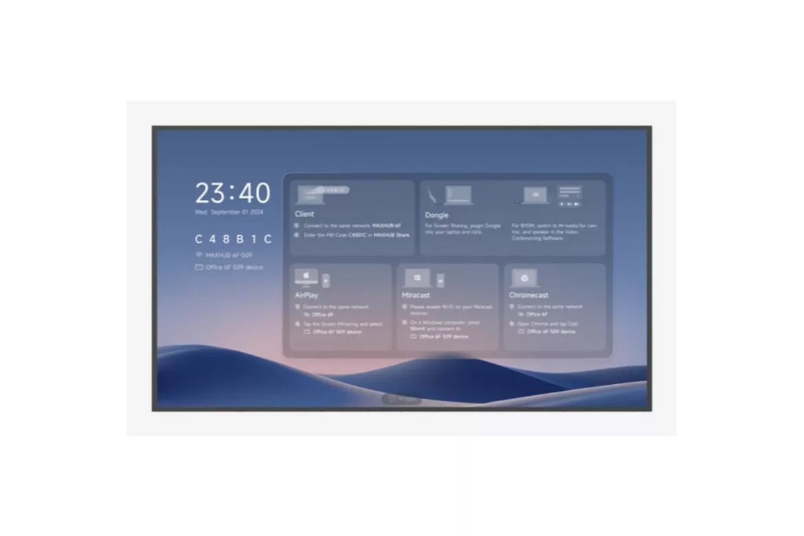Monitor Maxhub ND55CMB 55" UltraHD 4K 60Hz ADS WiFi Altavoces Integrados