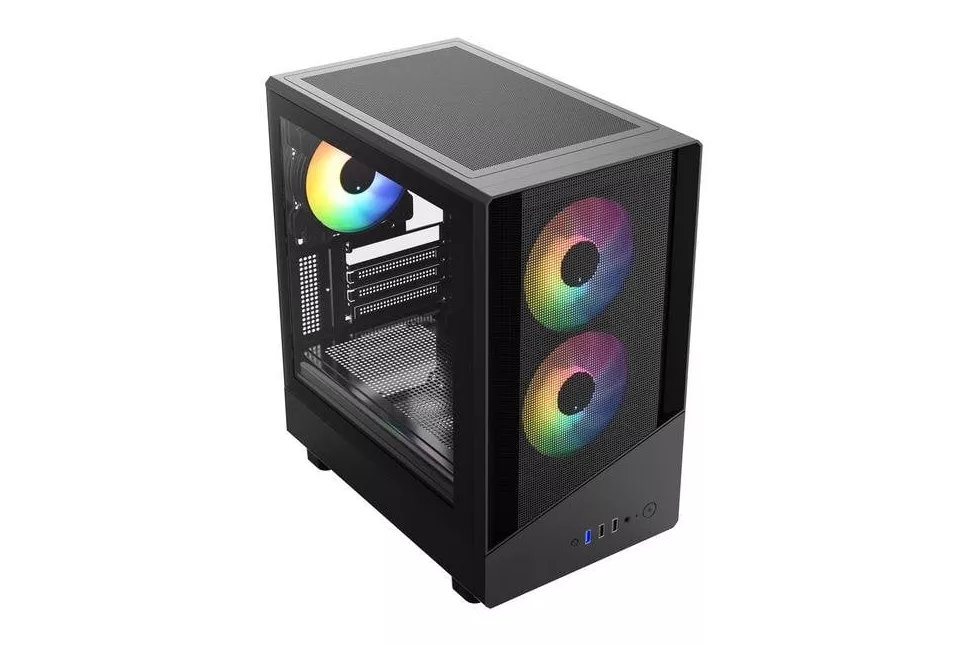 Carcasa VIDA SPIRE M Micro Torre Negra Gaming ATX/mATX/ITX