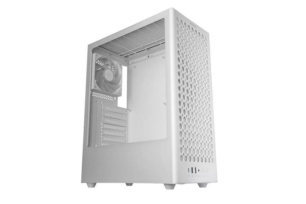 Mars Gaming Mc-t800 Caja Atx 4 Ventiladores Fdb Frontal Mesh Cristal Templado Usb-c Blanco