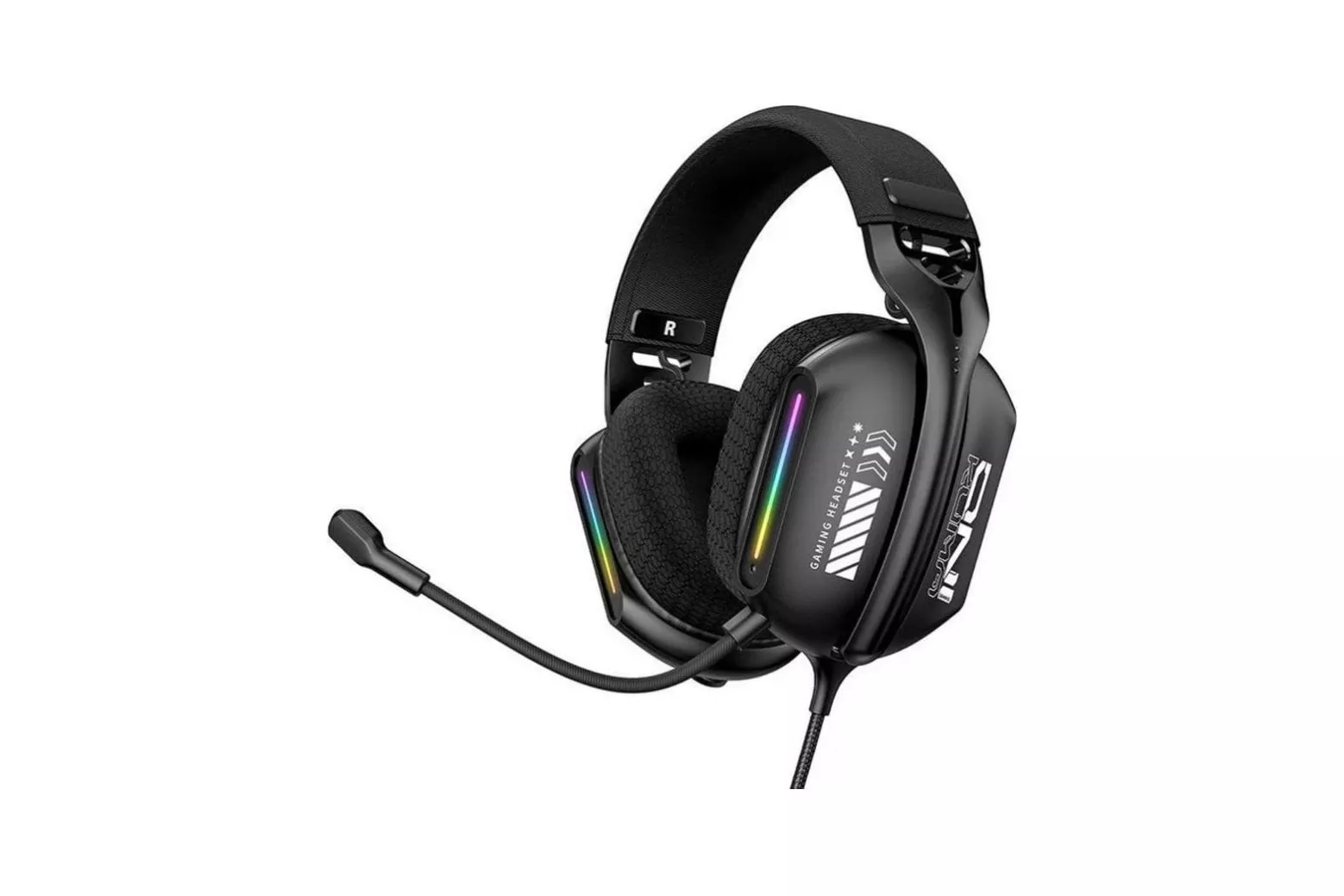 Auriculares Onikuma X12 con cable USB y jack 3.5 mm para gaming, micr&oacute;fono, negro