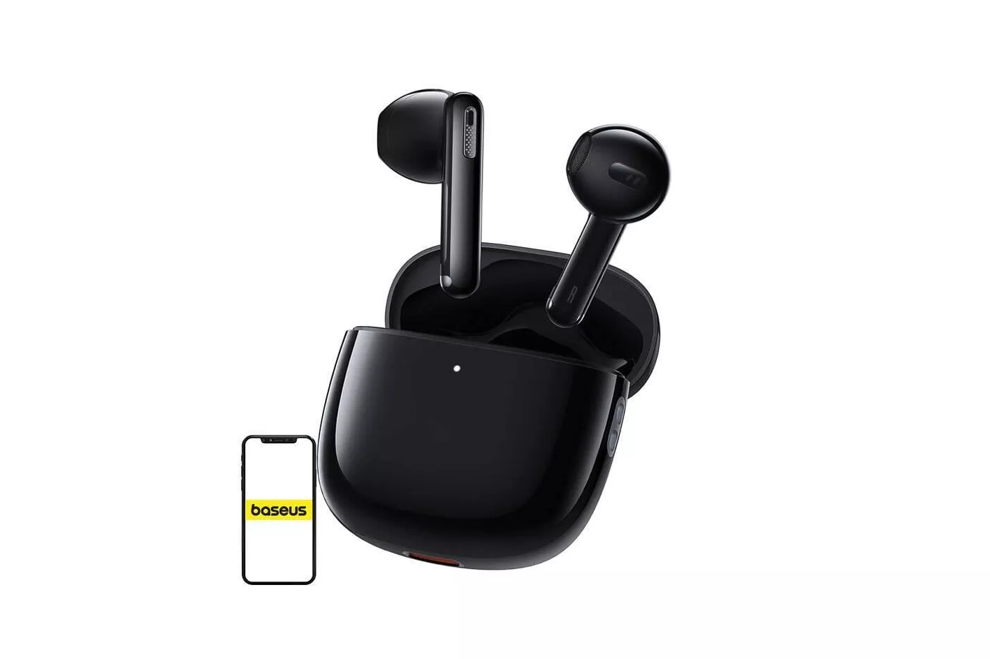 Auriculares Baseus Bowie WX5 inal&aacute;mbricos Bluetooth 5.3 con micr&oacute;fonos y carga r&aacute;pida negros