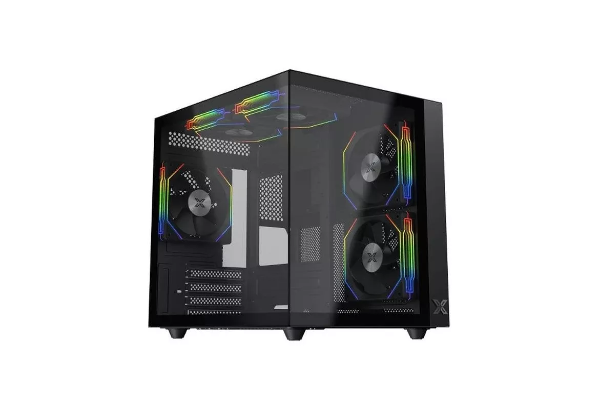 Caja de ordenador Xigmatek Aqua M Lite Mini Torre ARGB cristal templado negra