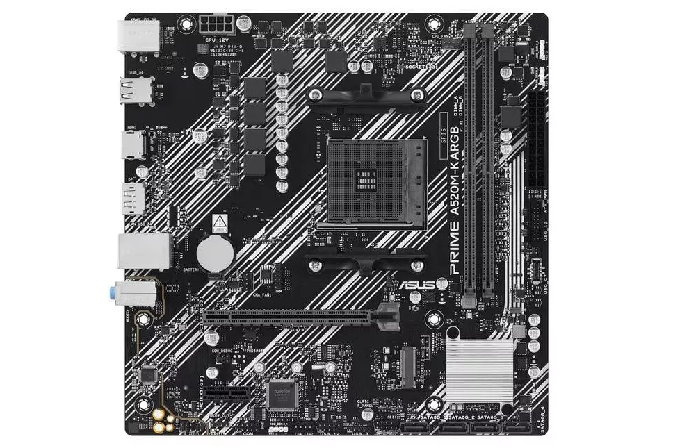Placa Base ASUS PRIME A520M-K ARGB AMD A520 AM4 DDR4 Micro ATX Gigabit RGB