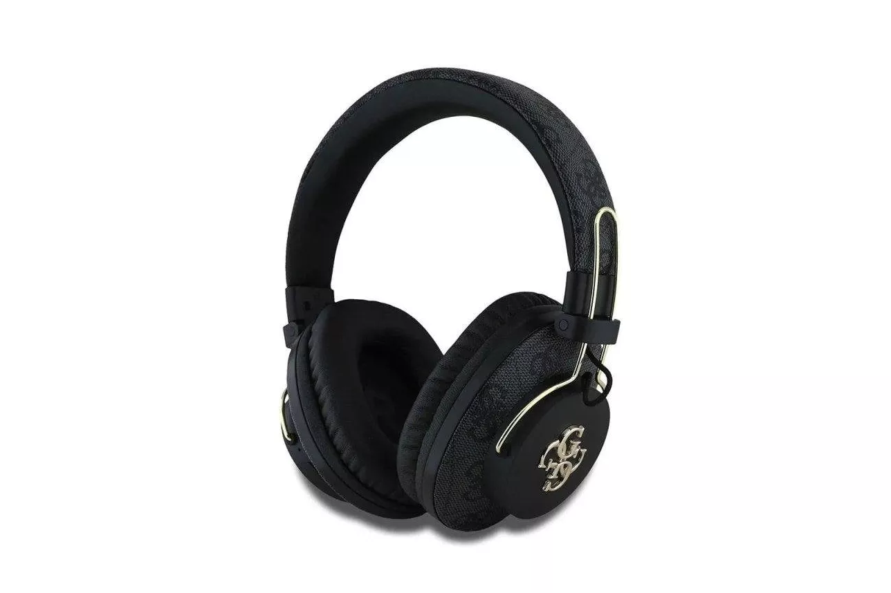 Auriculares Guess Metal 4G Logo inal&aacute;mbricos Bluetooth 5.3 con cancelaci&oacute;n de ruido negro