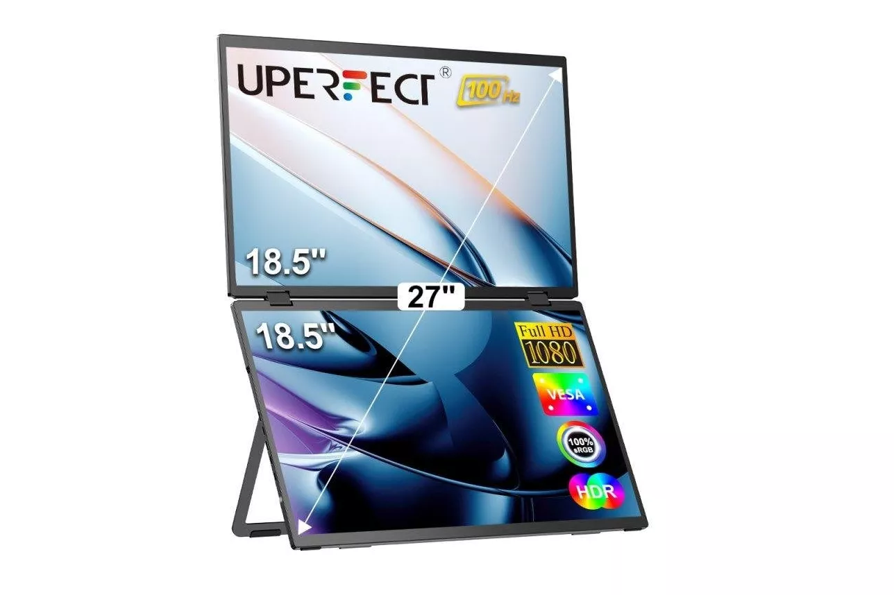 Monitor Uperfect 18,5" FullHD 100Hz IPS Port&aacute;til USB-C VESA Antirreflejo