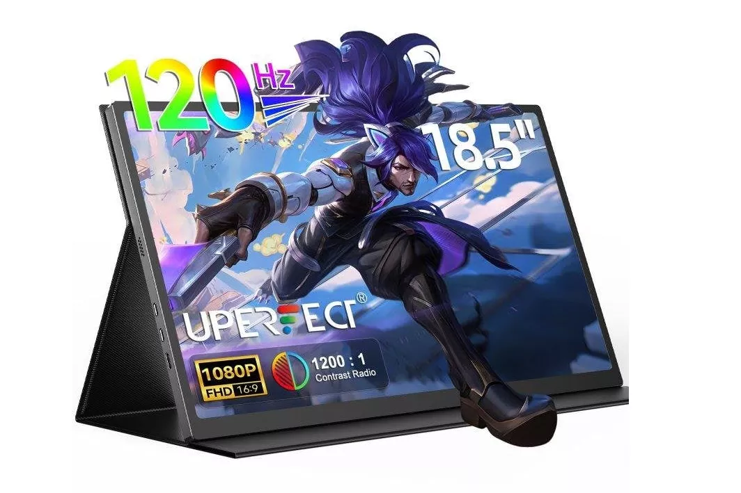 Monitor Uperfect 18,5" FullHD 120Hz IPS USB-C Mini HDMI Montaje VESA