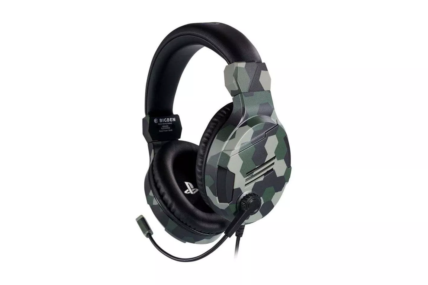 Auriculares Nacon con cable est&eacute;reo para gaming, micr&oacute;fono ajustable y controles en l&iacute;nea, verde