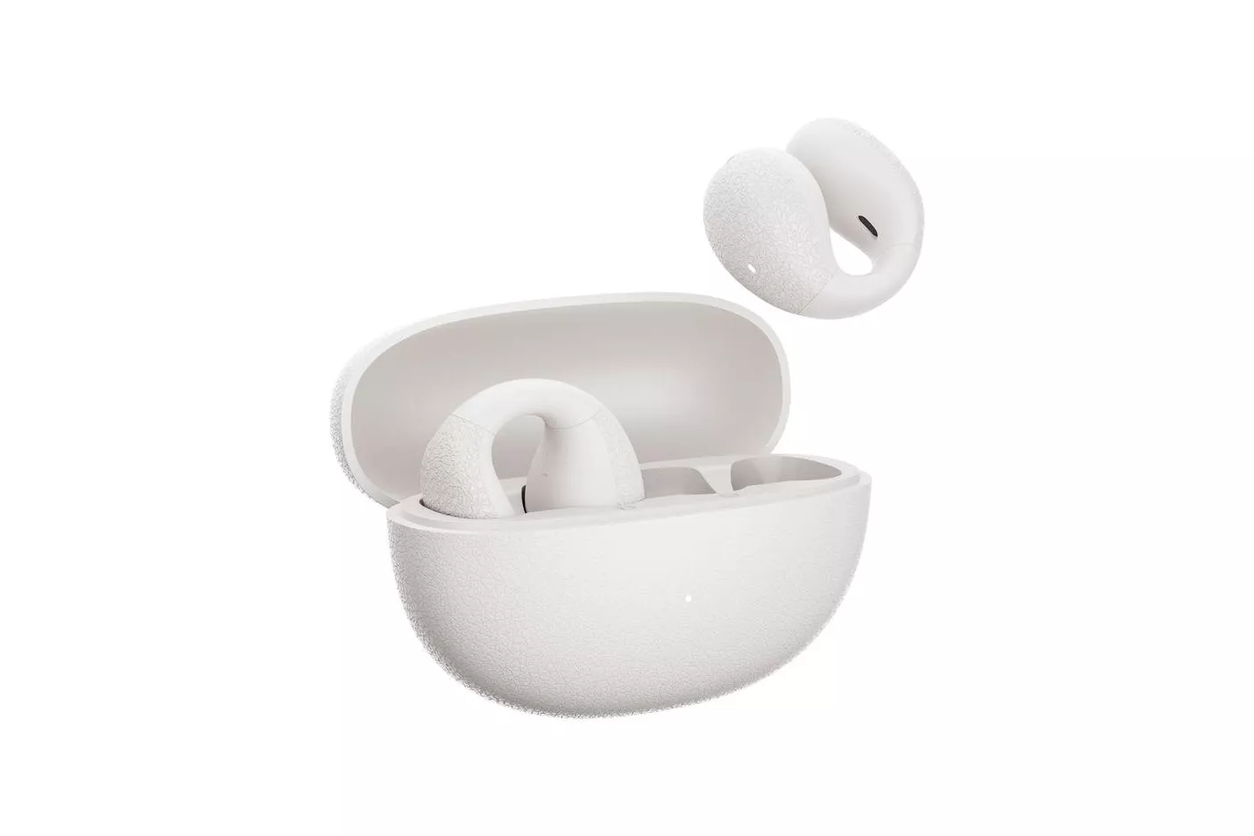 Auriculares QCY Crossky C10 inal&aacute;mbricos Bluetooth 5.4 con micr&oacute;fono y control t&aacute;ctil blancos