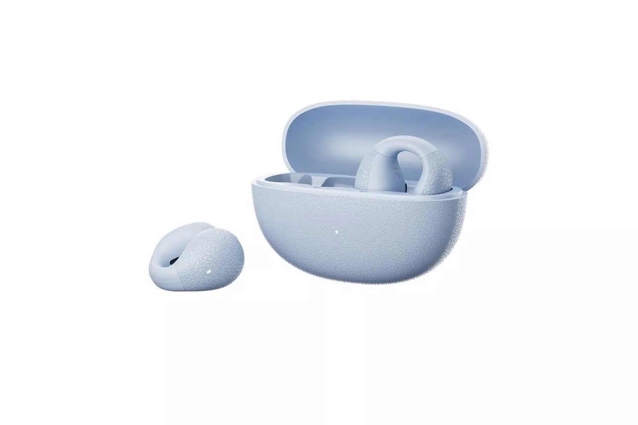 Auriculares QCY Crossky C10 inal&aacute;mbricos Bluetooth 5.4 con micr&oacute;fono y resistencia IPX5 azul