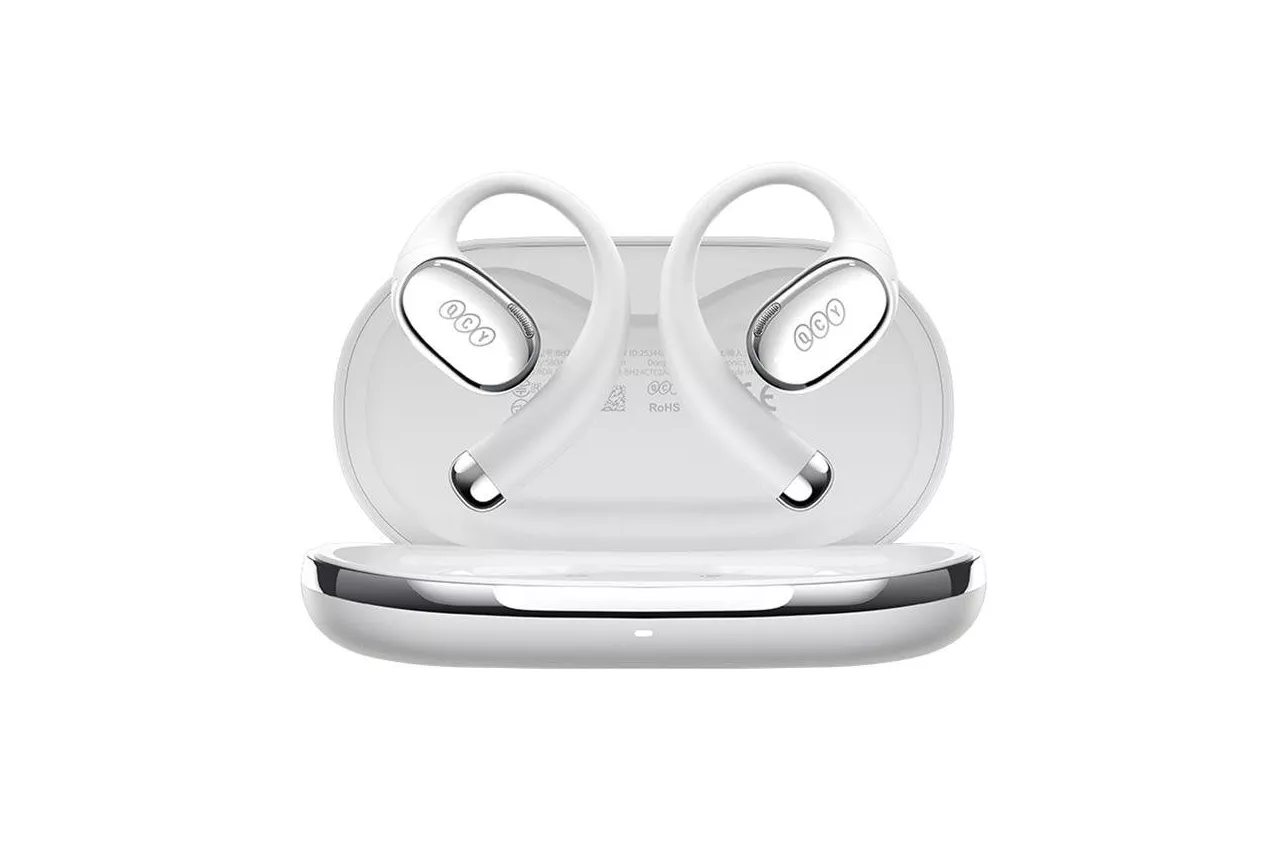 Auriculares QCY Crossky R70 inal&aacute;mbricos Bluetooth con Cancelaci&oacute;n de Ruido y dise&ntilde;o abierto gris