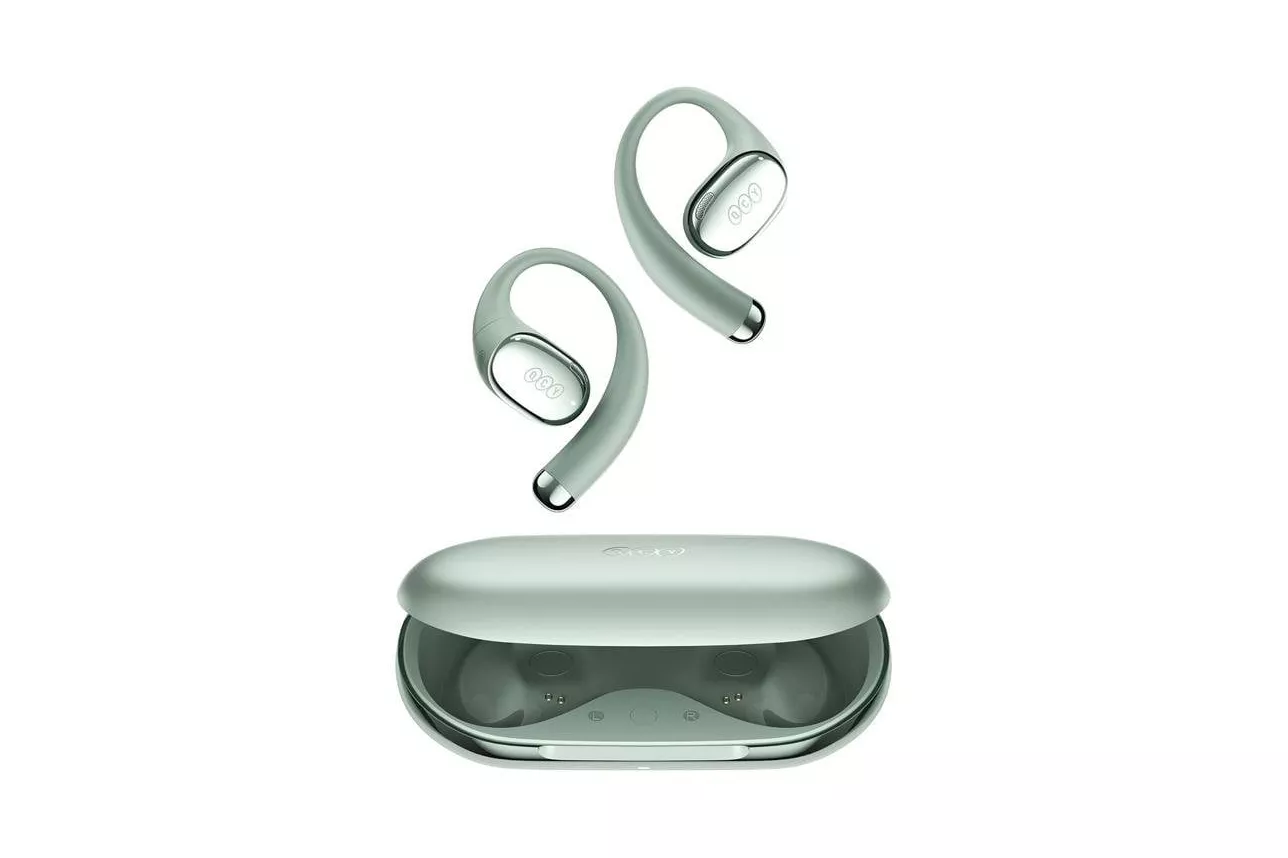 Auriculares QCY Crossky R70 inal&aacute;mbricos Bluetooth TWS con cancelaci&oacute;n de ruido y 52 h autonom&iacute;a verdes