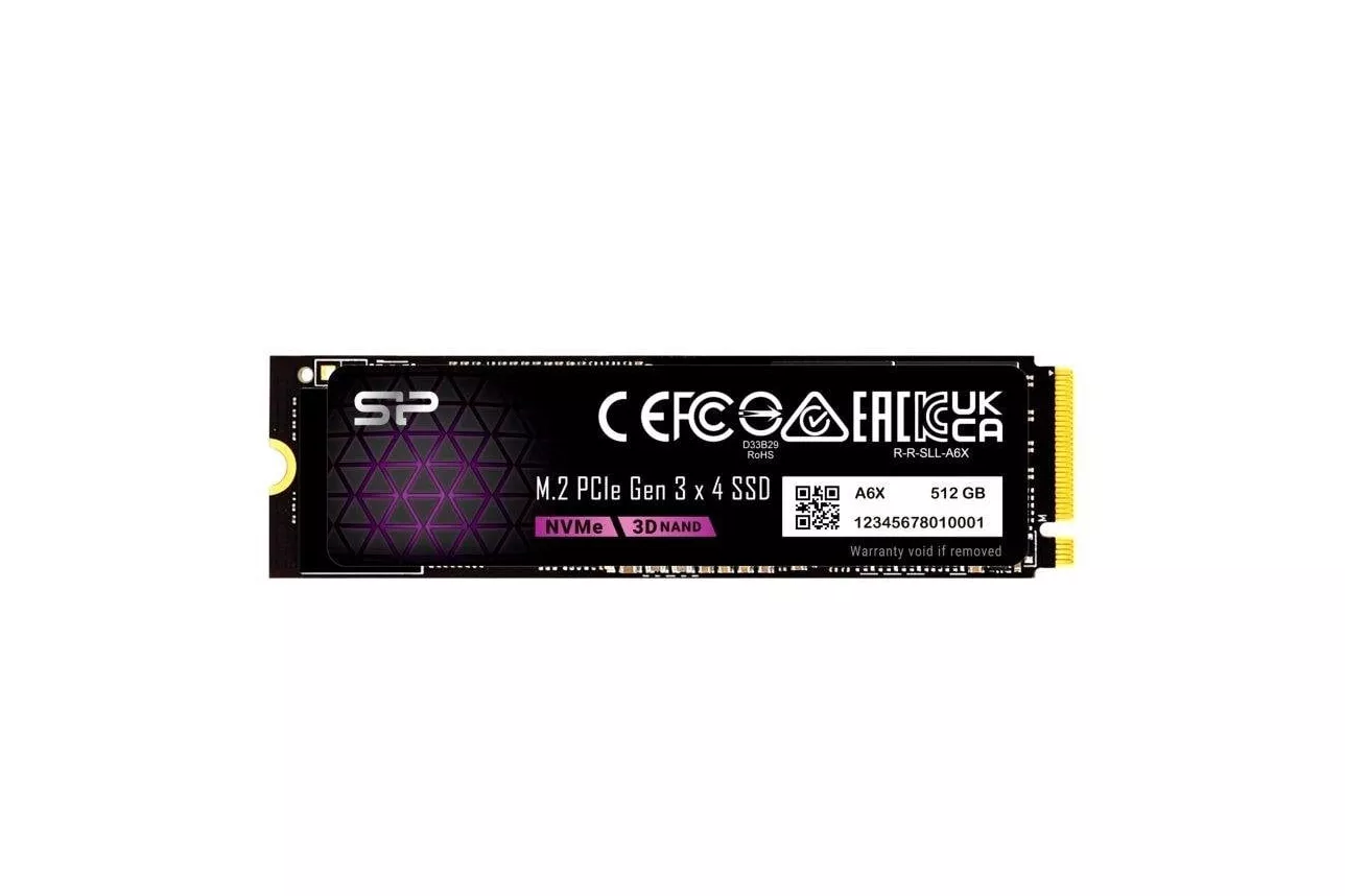 Disco Duro Silicon Power P34A6X 512GB SSD M.2 PCIe Gen3x4 2200MB/s