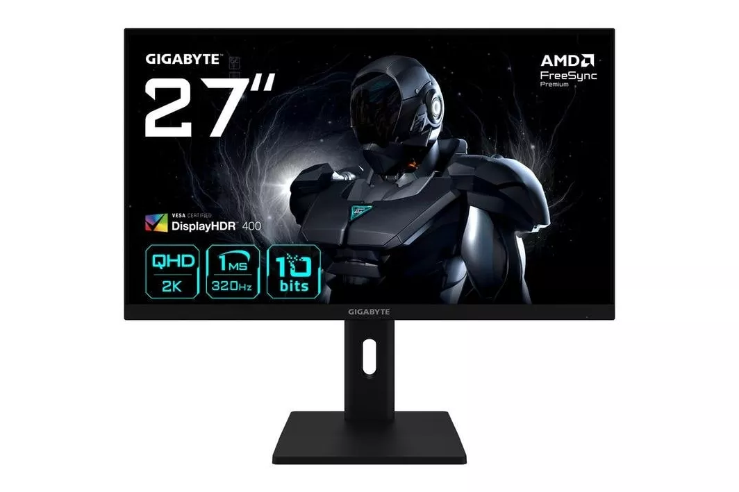 Monitor GIGABYTE G27Q3 27" Quad HD 320Hz IPS FreeSync Premium HDR400 Ajuste de altura