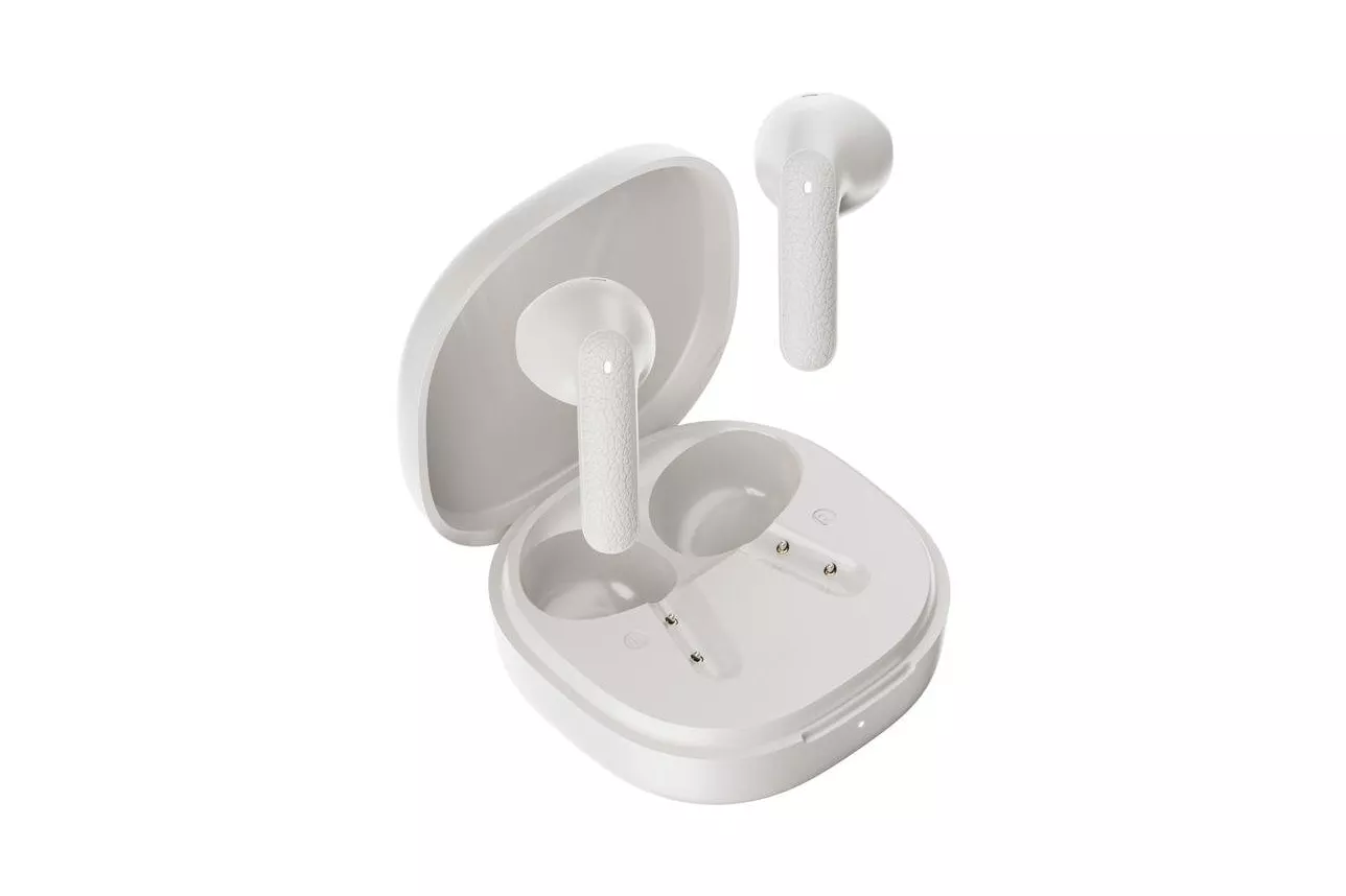 Auriculares QCY T41 inal&aacute;mbricos Bluetooth 5.4 con Cancelaci&oacute;n de Ruido, IPX4 y 35h bater&iacute;a blancos