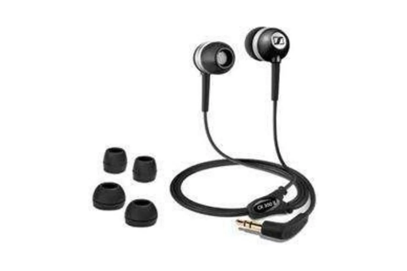 Auriculares Sennheiser CX 300 II con cable Mini Jack 3.5 mm, sonido potente y ajuste personalizado, negros