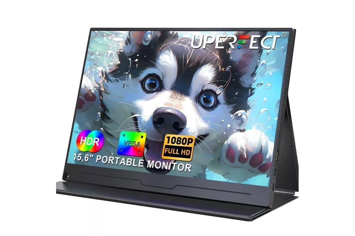 Monitor Uperfect 15,6" FullHD 60Hz IPS port&aacute;til HDMI doble USB-C VESA sonido integrado