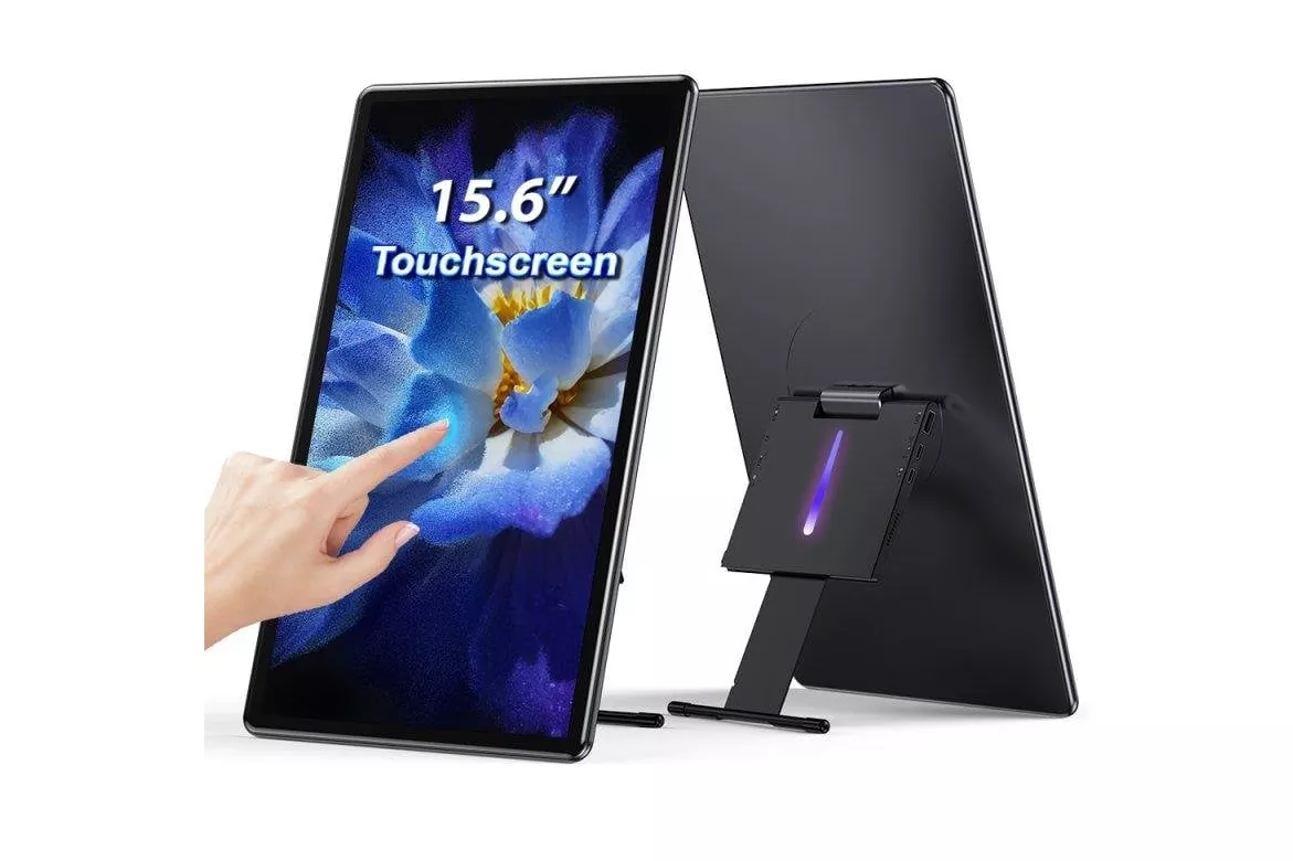 Monitor Uperfect 15,6" FullHD 60Hz IPS T&aacute;ctil USB-C HDMI Soporte Giratorio