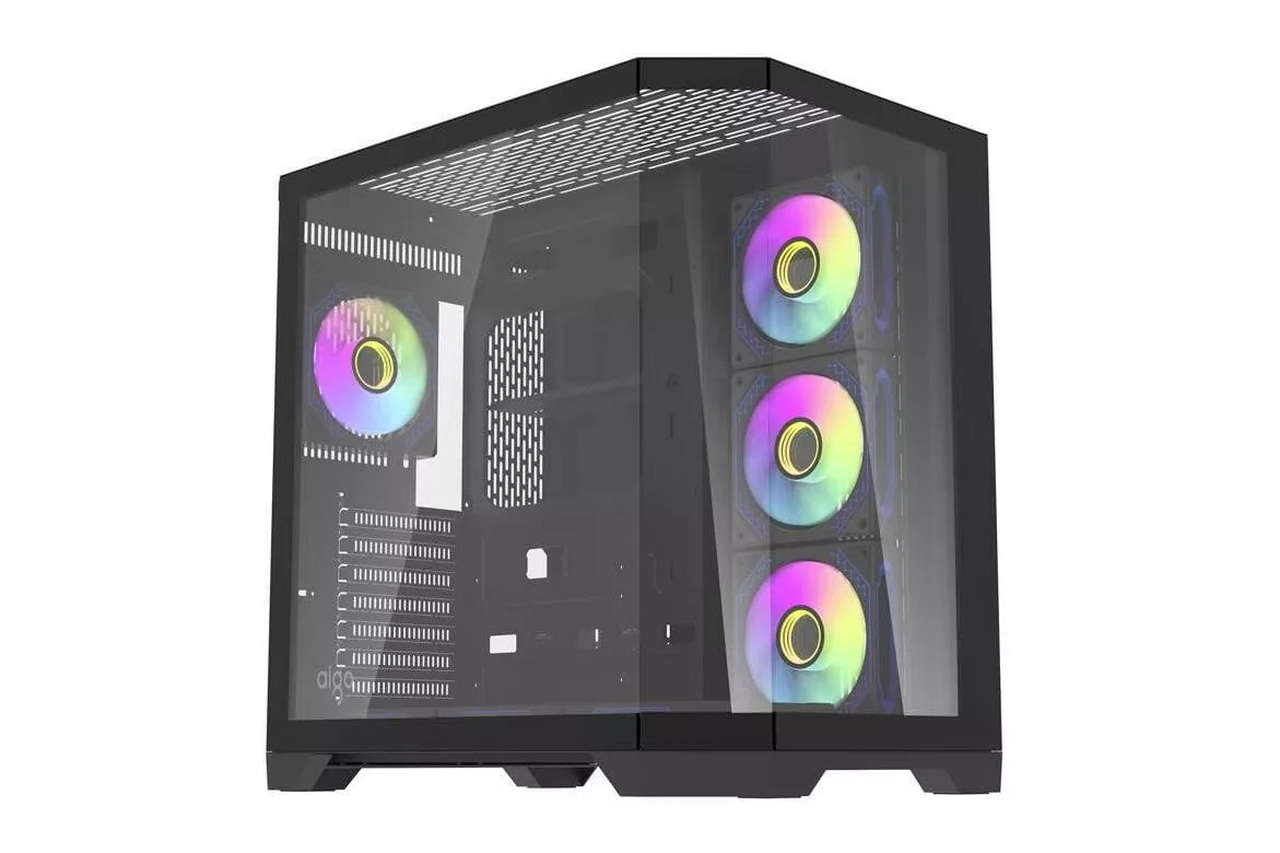Caja PC Darkflash FT418 PRO + 7 ventiladores ARGB Negro