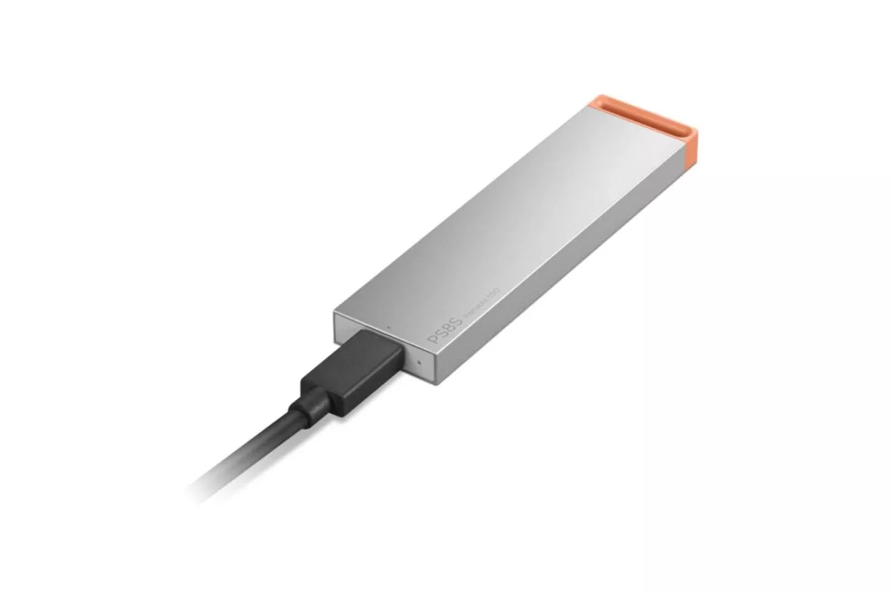 Disco Duro Lenovo PS8S 2TB SSD USB Tipo C 3.2 Gen 2 1050MB/s Gris