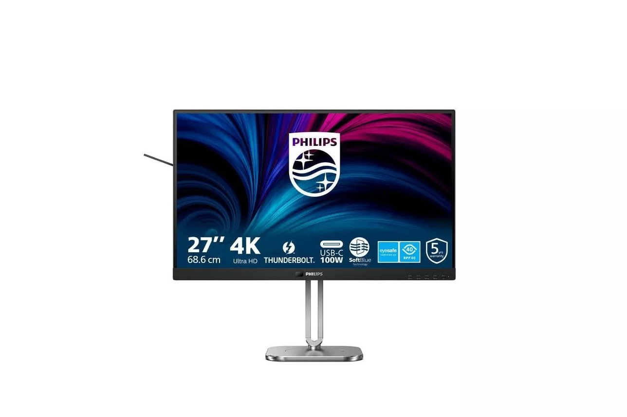 Monitor Philips 6000 Series 27B2U6903/00 27" UltraHD 4K 60Hz IPS Thunderbolt Altura ajustable