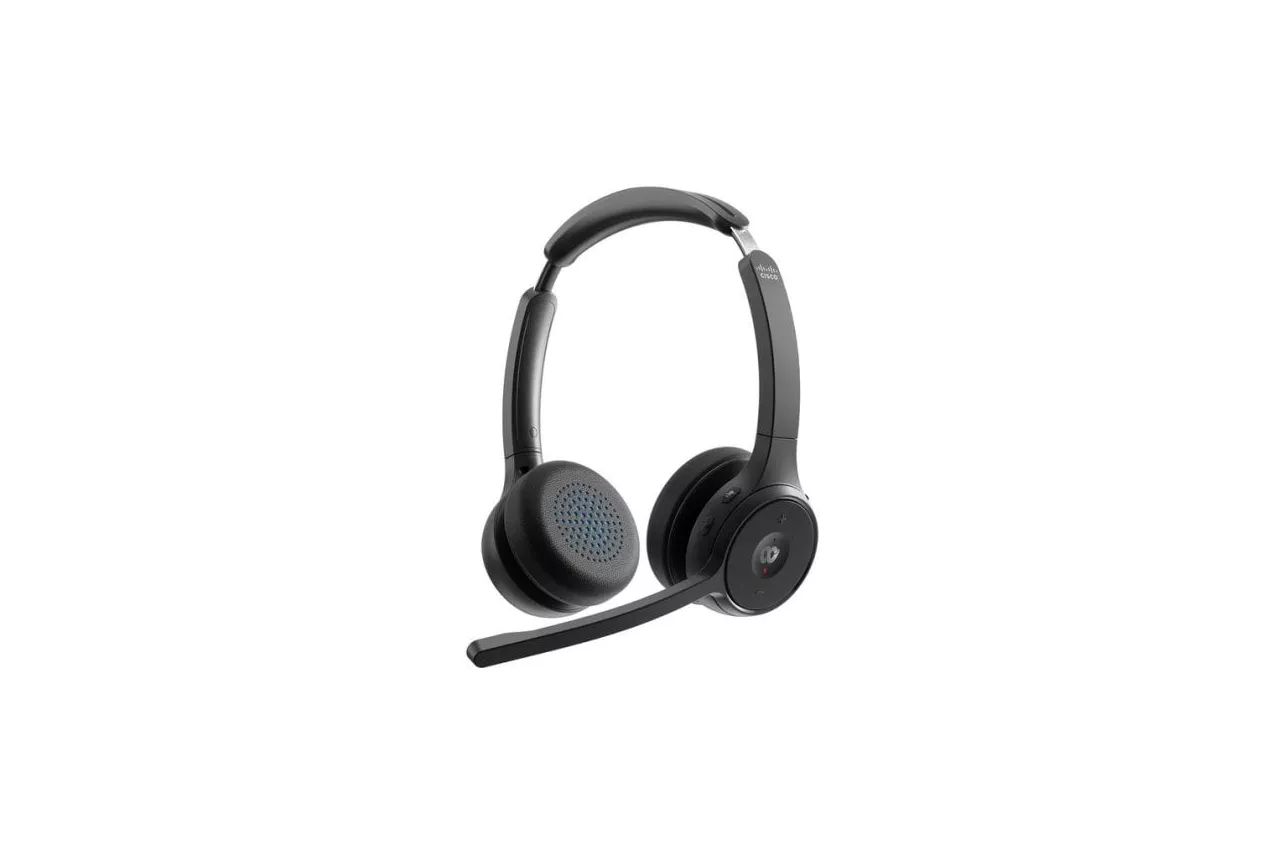 Auriculares Cisco HS-WL-722-BUNA-C inal&aacute;mbricos Bluetooth con cancelaci&oacute;n de ruido y micr&oacute;fono negro