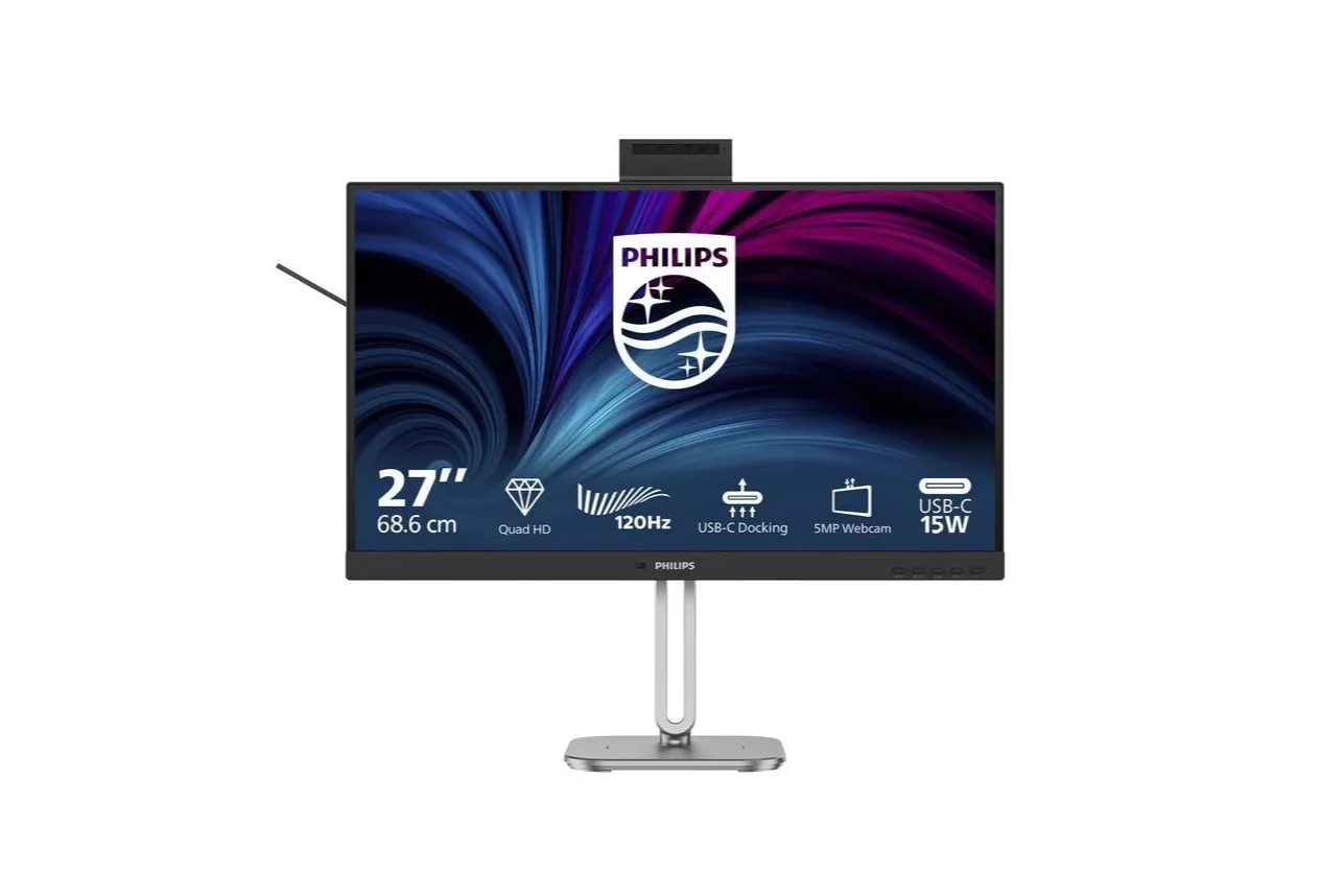Monitor Philips 27B2U4601H/00 27" Quad HD 120Hz IPS USB-C Webcam Altavoces