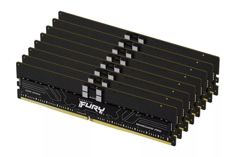 Memoria RAM Kingston FURY Renegade Pro 128GB 8x16GB DDR5 6000MHz CL32 ECC Reg Negro AMD EXPO