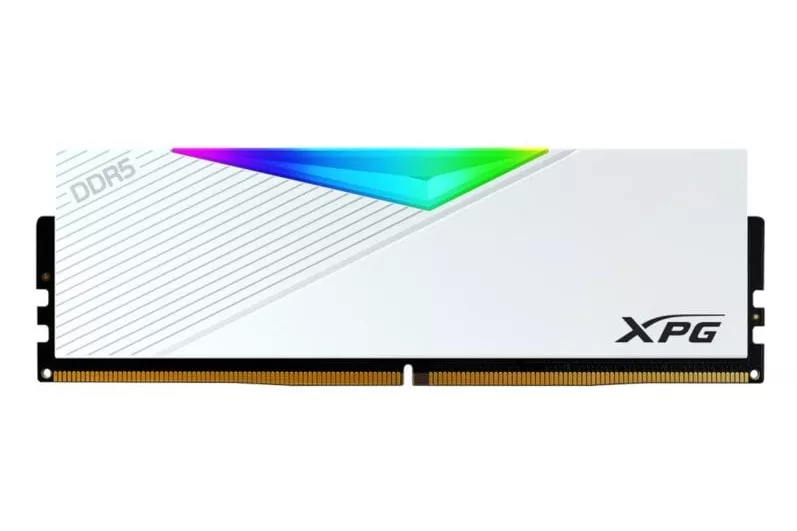 Memoria RAM ADATA LANCER RGB 16GB 1x16GB DDR5 7200MHz CL34 AMD EXPO Blanco