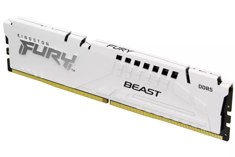 Memoria RAM Kingston FURY Beast 32GB 1x32GB DDR5 6000MHz CL30 AMD EXPO Blanco