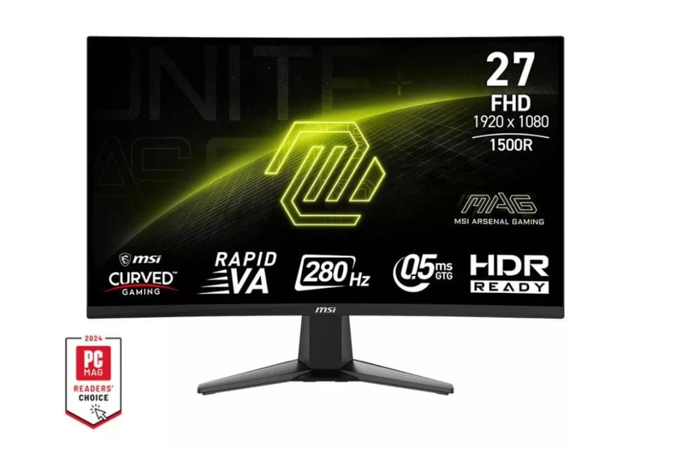 Monitor MSI MAG 276CXF 27" FullHD 280Hz Rapid VA Curvo HDR Pantalla Antirreflectante
