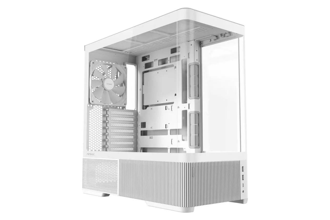 Caja PC Antec C6 Curve Air Torre Media ATX Vidrio Templado Blanca