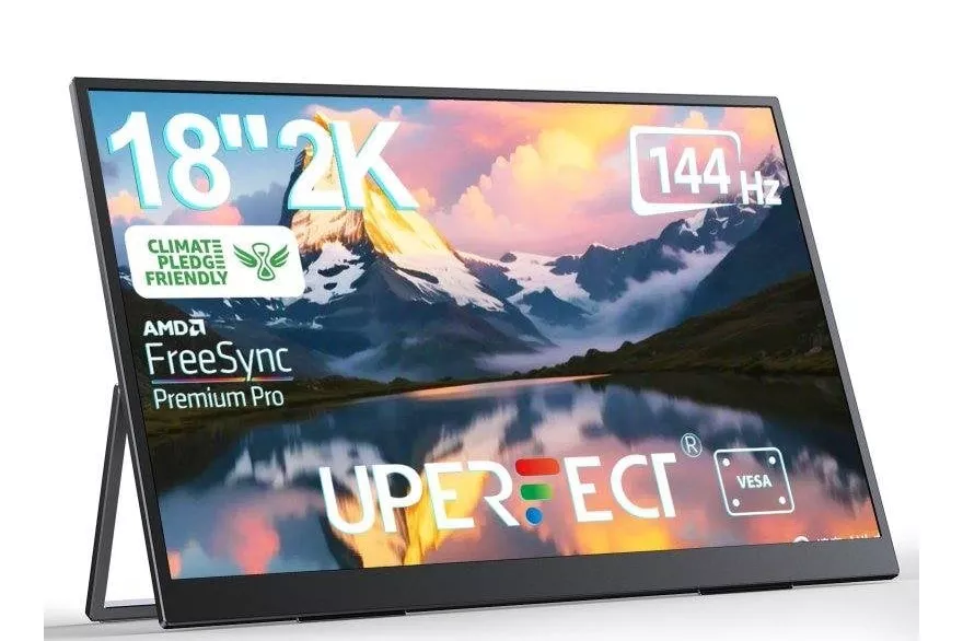Monitor Uperfect 17,3" FullHD 144Hz IPS HDR100% Adobe RGB VESA USB-C HDMI