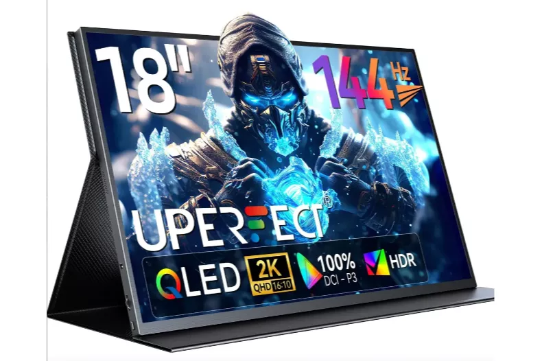 Monitor Uperfect 18" QHD 144Hz QLED port&aacute;til HDR1000:1 VESA USB-C Mini HDMI
