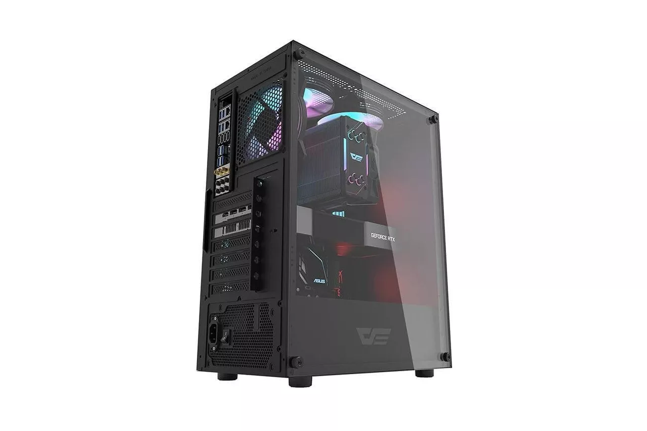Caja PC Darkflash DK100 Negra Torre Media ATX/M-ATX/ITX