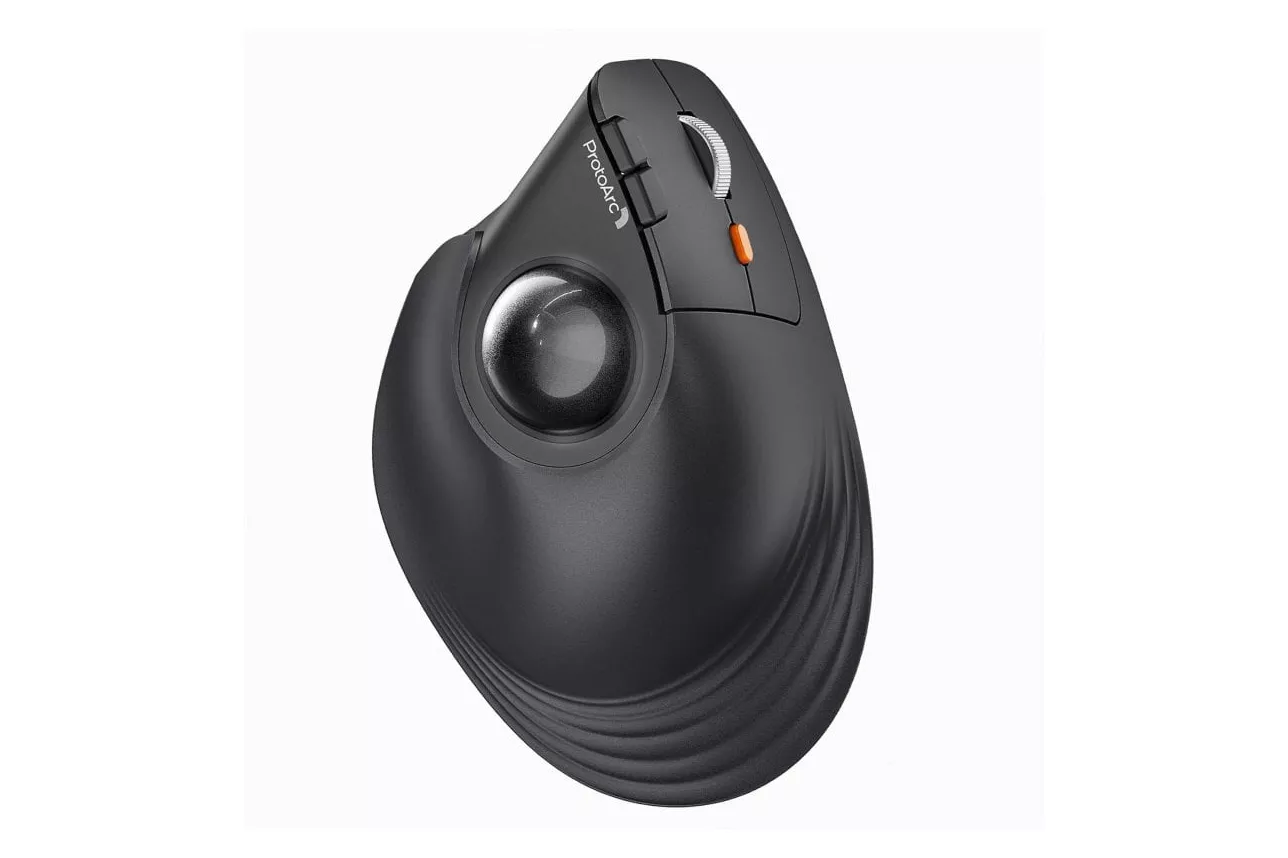 Protoarc Em05 Nl Rat&oacute;n Trackball Ergon&oacute;mico Inal&aacute;mbrico Para Pulgar