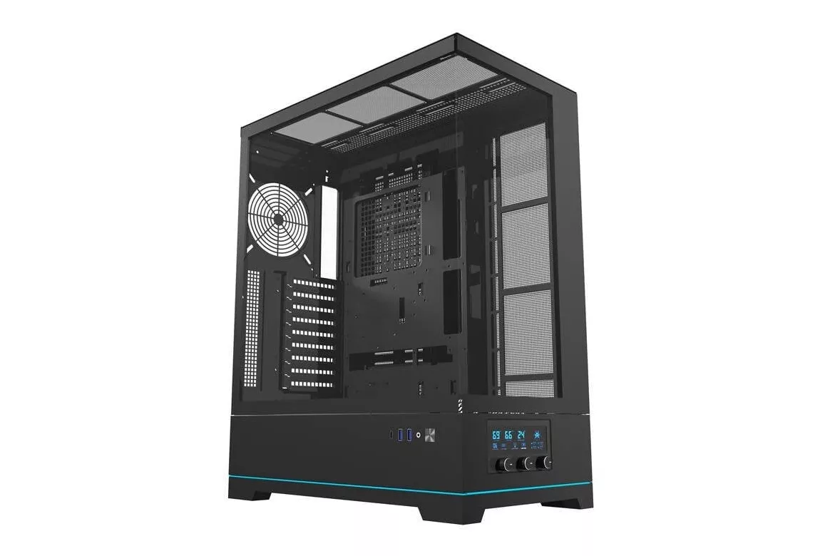 Caja PC Darkflash DY451L Big Tower ATX sin ventiladores negro