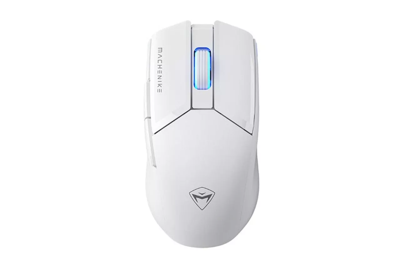 Rat&oacute;n Machenike M7 Pro RF Wireless USB Type-C 26000 DPI Blanco Iluminaci&oacute;n