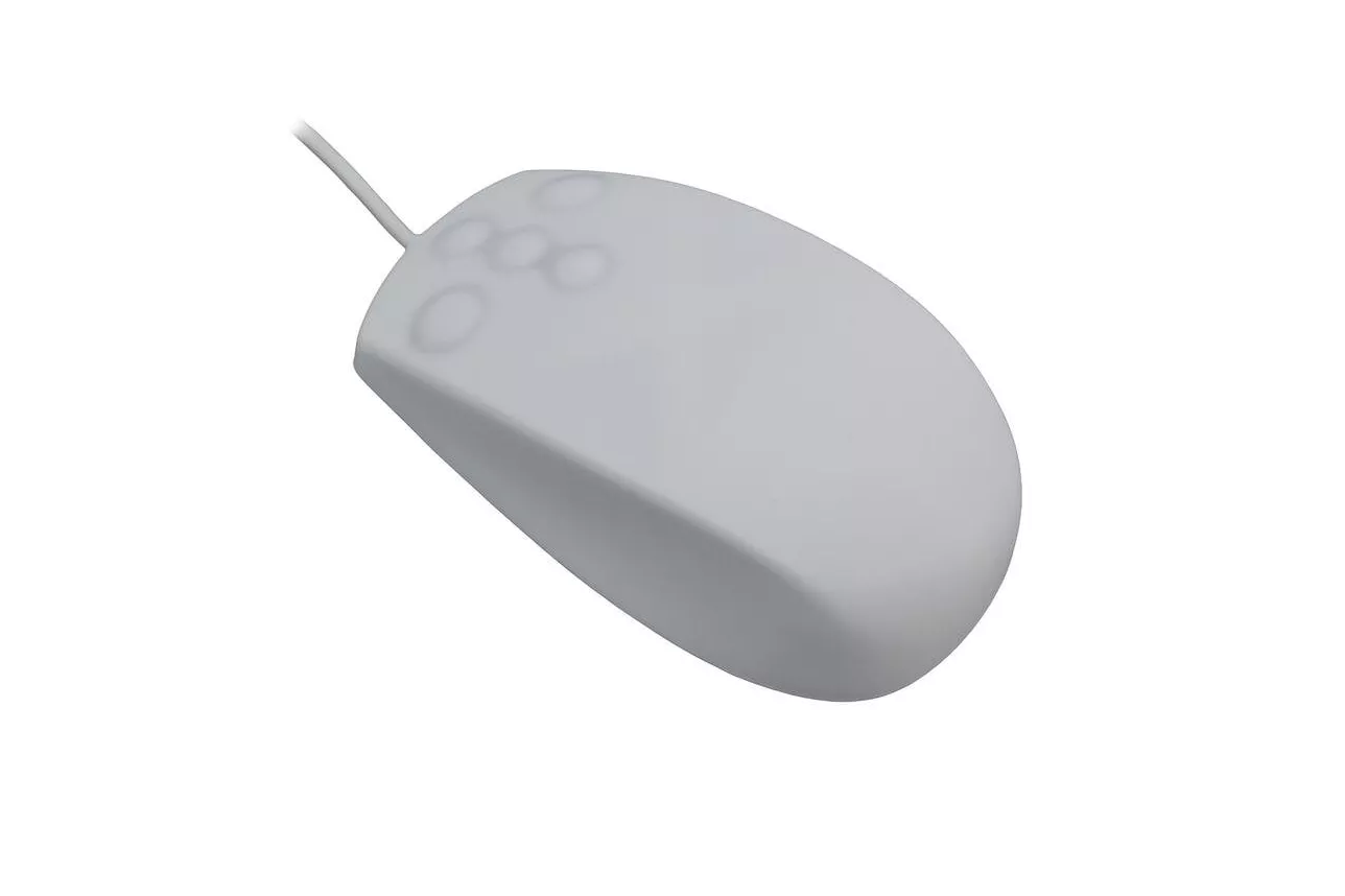 Rat&oacute;n MCL MP2B99AZZZZSS269W USB PS/2 800 DPI Blanco IP68 Silicona