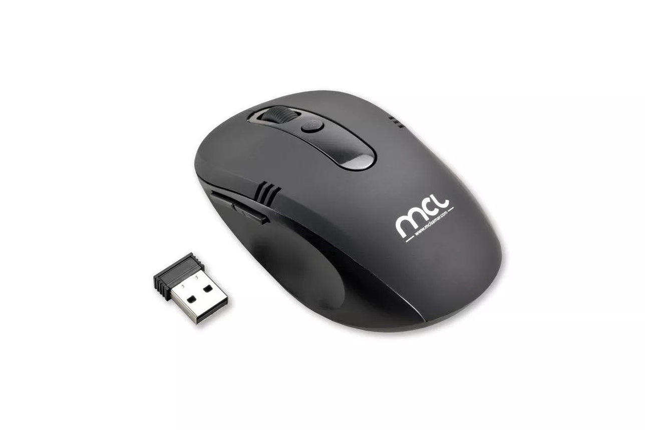 Rat&oacute;n MCL SS-515W RF inal&aacute;mbrico 1600 DPI Negro mano derecha 5 botones