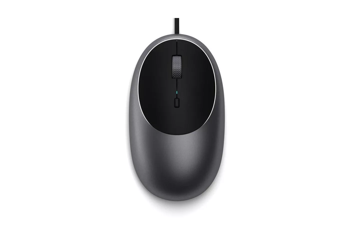 Rat&oacute;n Satechi C1 Ambidextro USB Tipo C 3200 DPI Negro Gris Cable