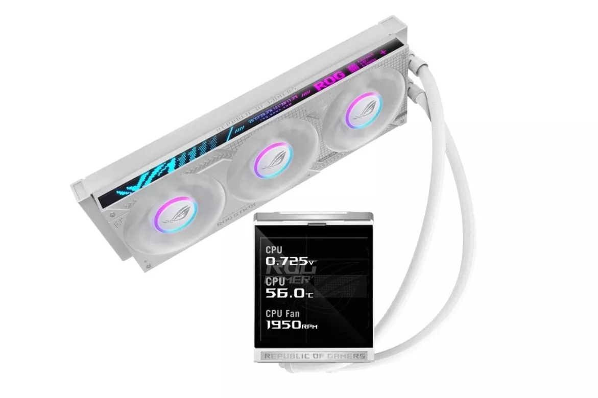 Refrigeraci&oacute;n l&iacute;quida ASUS ROG Strix LC IV 360 ARGB LCD White 360mm 3 ventiladores
