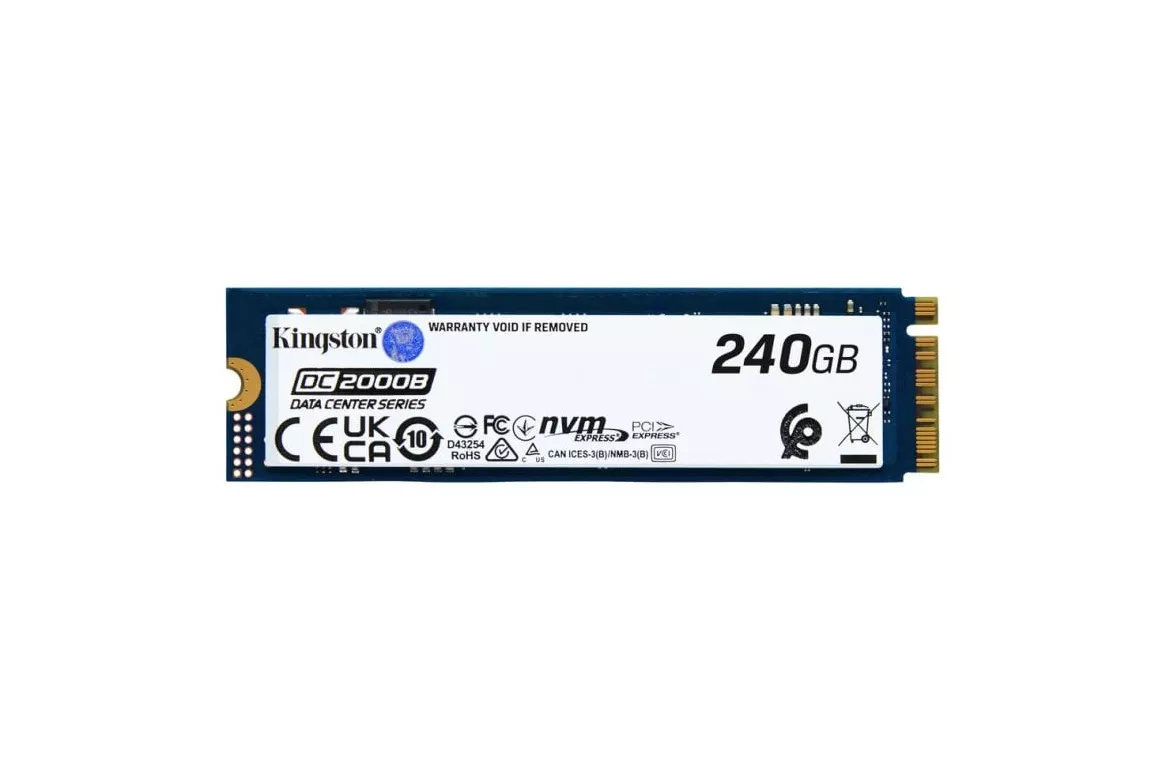 Disco duro Kingston DC2000B 240GB SSD M.2 PCIe 4.0 4500MB/s sin disipador