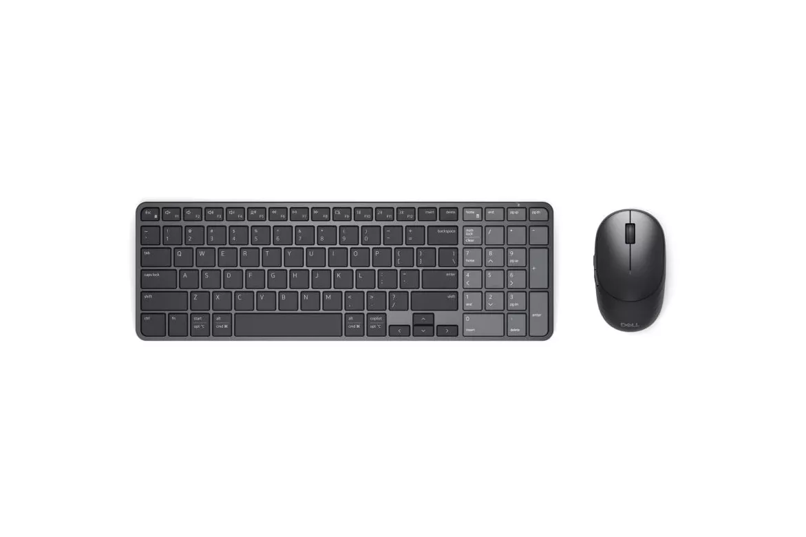 Teclado Dell Pro 7 KM746 inal&aacute;mbrico con rat&oacute;n recargable y botones programables