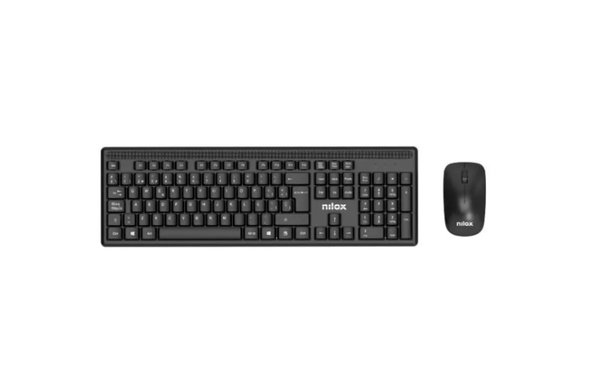Teclado Nilox NXKMWE011 de membrana inal&aacute;mbrico con rat&oacute;n &oacute;ptico 1600 DPI