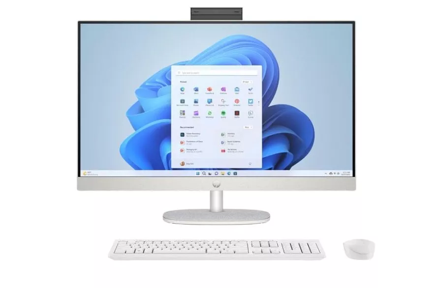 Ordenador Todo en uno HP 27-cr0074nf AMD Ryzen 7 7730U 16GB 512GB SSD Radeon 27" Windows 11 Home Blanco