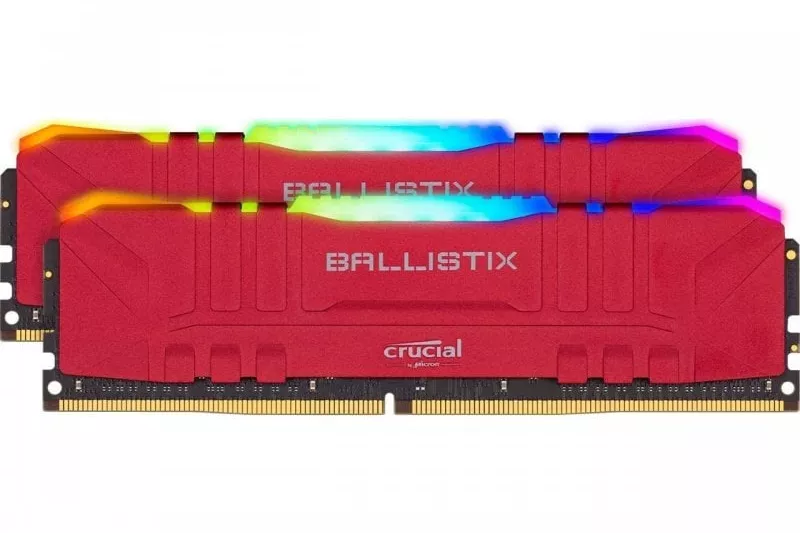 Crucial Ballistix RGB DDR4 3200Mhz PC4-25600 16GB 2x8GB CL16 Roja