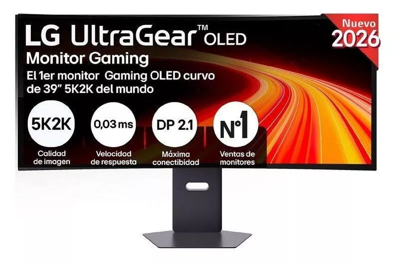 Monitor LG UltraGear 39GX950B-B 38,6" UltraWide 5K2K 165Hz OLED Curvo HDR True Black Ajuste altura