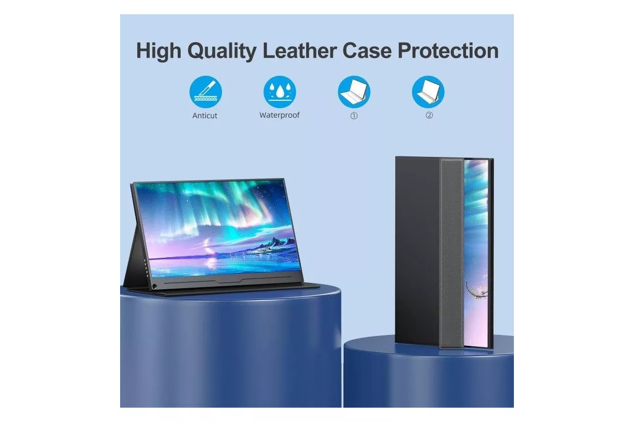 Monitor Uperfect 15,6" FullHD 60Hz IPS port&aacute;til antirreflejo altavoces VESA USB-C HDMI