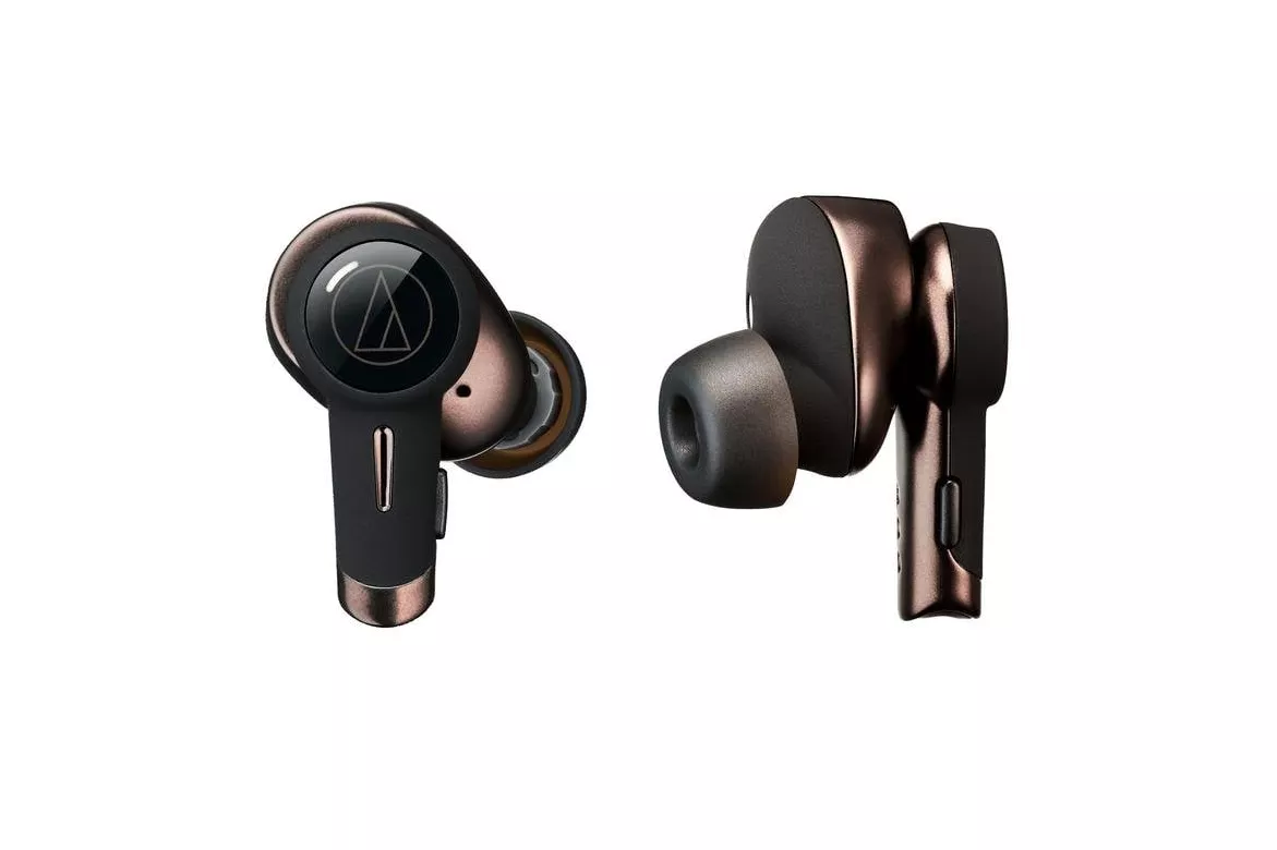Auriculares Audio-Technica ATH-TWX9 inal&aacute;mbricos Bluetooth con cancelaci&oacute;n de ruido y protecci&oacute;n IPX4 marr&oacute;n