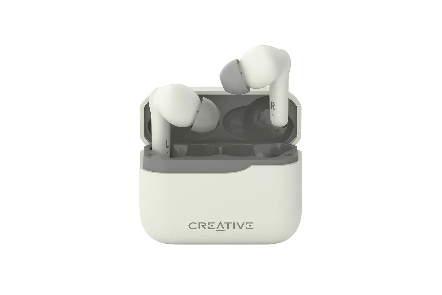 Auriculares Creative Zen Air Plus inal&aacute;mbricos Bluetooth con cancelaci&oacute;n de ruido crema